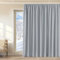 KGORGE Thermovorhang Hitzeschutz Kräuselband Verdunklungsvorhänge Thermo Gardinen 1er Set 240 x 300 cm(HxB) Extra Breite Vorhänge Blickdicht Wohnzimmer, Hellgrau