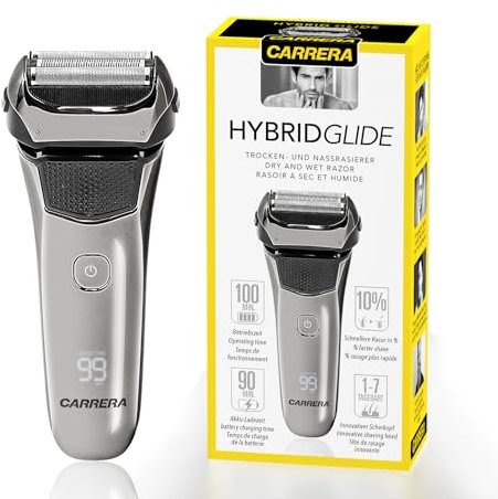 CARRERA Herrenrasierer [EXTRA SANFT] elektrorasierer herren - Rasierapparat - elektrischer Rasierer - Trocken & Nassrasierer - Rotationsrasierer -Shaver for men - Electric shaver