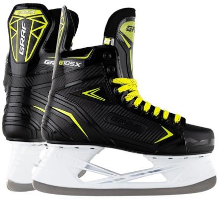 Graf Schlittschuhe G105X Schwarz Gelb Eishockey (39)