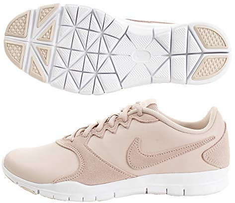 Nike Wmnsflex Essential Tr Lt, Women’s Low-Top Sneakers, Multicolour (Parachute Beige/White/Black 001), 5.5 UK (39 EU)