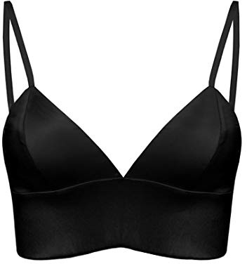 SilRiver Brassière en Soie avec col en V et Bonnets triangulaires, sans Armatures et léger comme Une Plume, pour Femmes ayant la Peau Sensible