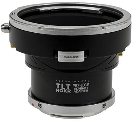 Fotodiox Pro TLT ROKR Tilt/Shift Lens Mount Adapter Compatible with Pentax 6x7 Lenses to Canon EOS RF-Mount Cameras