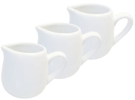 Provance Lot de 3 Pots à Lait en Porcelaine 70 ML