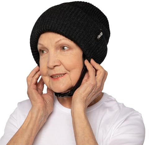Ribcap Lenny Medizinischer Schutzhelm – Sicherer und Stilvoller Kopfschutz für Sturzgefährdete | Anthracite Schwarz | Klein 53-55 cm | Ideal für Epilepsie, Erwachsene, Senioren und alle Aktivitäten