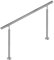 Aufun Edelstahl Handlauf 100cm Treppengeländer Innen und Außen mit 2 Pfosten für Treppen, Brüstung, Balkon (100cm, 0 Querstreben)