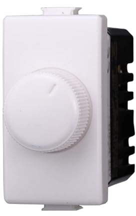 Regolatore Dimmer A Manopola 220V 100-1000W, Compatibile Con Bticino Living Light (Bianco)