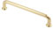 GTV - Tirador para muebles NORD | Tiradores para muebles | Largo 17,45 cm | Distancia entre orificios 16 cm | ZnAl |Oro cepillado