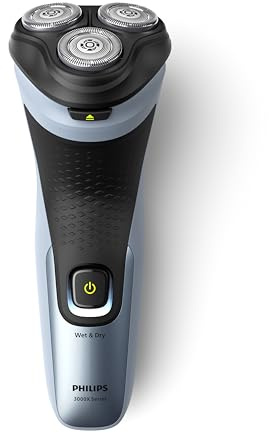 Philips Shaver 3000X Series Rasoio elettrico a umido e secco X3063/00, 2 anni di garanzia