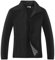 33,000ft Damen Fleecejacke mit Durchgehendem Reißverschluss Stehkragen Damen Leichte Fleece Jacke Antistatische Outdoor Damenjacke für Wandern und Freizeit, Schwarz XL