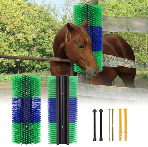 1 Pack Cattle Scratch Brushes, Horse Brushes, Full Massage Brush, Relieve Itching on the Back of Farm Animals, Brushes for Horse, Cow, Sheep, Pig