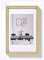 walther design Bilderrahmen gold 20 x 30 cm mit Passepartout, Steel Style Kunststoffrahmen ES030G