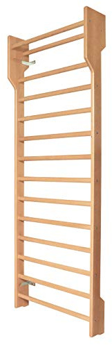 MORALE SPORT SNC Spalliera Svedese regolamentare in faggio evaporato Dimensioni 90x250 cm. (Legno Chiaro)