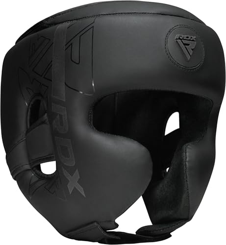 RDX Caschetto Boxe MMA Kick Boxing Allenamento, Maya Hide Pelle Headgear, KARA Professionale Pugilato Protezione Casco per Sparring Muay Thai Arti Marziali Grappling Taekwondo Karate, Uomo Donna