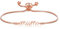 Philip Jones Rose Gold Plated Mum Bracelet Created with Zircondia® Crystals