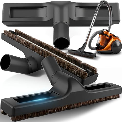 Retoo Boquilla para Suelos Duros cerdas Naturales, Cepillo Universal para aspiradora, Boquilla para parquet, Potencia de succión óptima de 32 mm Cepillo para aspiradora de Pelo Natural, Suelos
