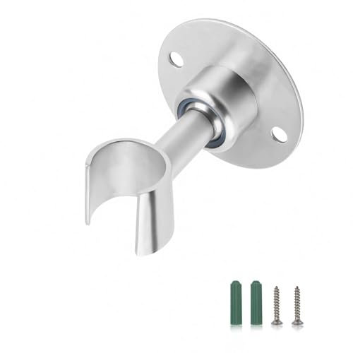 0XBIT Support de Douche, Support Pommeau de Douche en Acier Inoxydable, Support de Douche Réglable, Support de Douche Mural, Support de Douche pour Salle de Bain