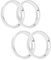 IGTOPS Set di 4 anelli di centraggio per auto, in lega di alluminio, distanziatori (66,6 – 57,1 mm)