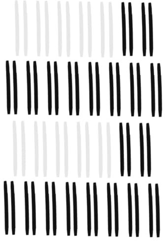 Beavorty 60pcs Slip Silicone Eyeglass End Tips for Comfortable Fit for Sports Daily Wear and Boys and Girls to Prevent Slipping