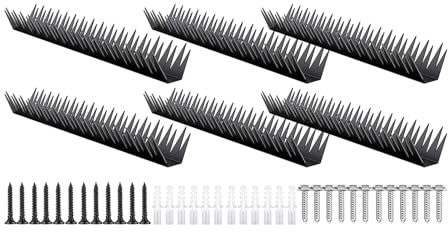 Hogvinnatil Picos anti -climb, picos de pájaros para exteriores | Tiras de defensor de palomas exteriores anti-climb,Bird Fence Defender Spikes para mantener a los animales alejados de puertas