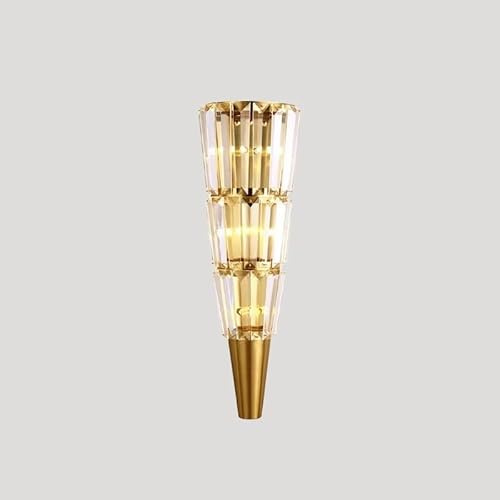Lampada da Parete Moderna con Torcia in Cristallo di Lusso, Illuminazione a LED per Soggiorno, Camera da Letto, Studio, Ristorante, Interni per la casa