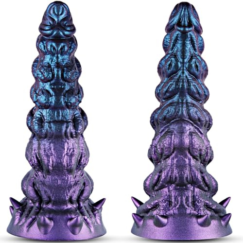 Dildo de fantasía XXXL de 33.5cm, ancho de 6.3cm, dildo anal gigante en espiral de dragón, pene de silicona enorme con ventosa, para hombres, mujeres y parejas, anal/clítoris/vaginal