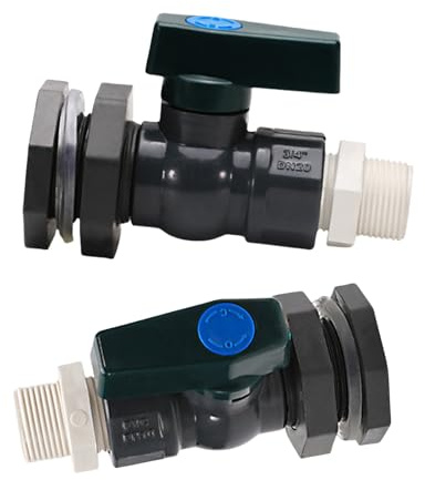 Psdndeww Facile installare Barili di pioggia Rubinetto Set Pratico Spigot Set Valvole Secchio Per Barili di Pioggia E Serbatoi Di Acqua Installazione Acquari Accessori Idraulici