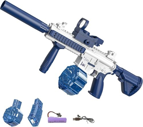 Electric Water Gun, Water Guns for Adults, Magazine Large Capacity Automatic Water Gun, Up to 25 FT Long Range, for Pool, Beach, Outdoor Activities