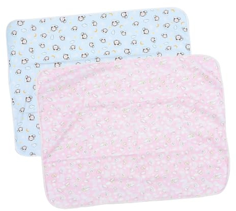 DECHOUS Tappetino per Cambio Pannolini 2 Pezzi 70X90 CM Assorbente e Lavabile Fasciatoio Portatile per Ragazzo Ragazza e Adulti per Viaggi e Uso Domestico