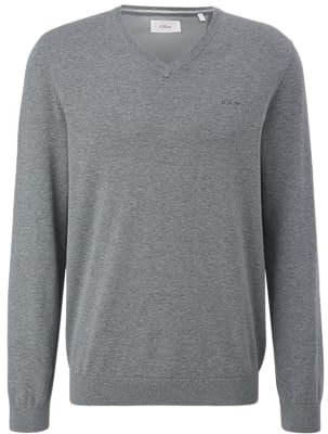 s.Oliver Herren 2143174 Pullover, 92W0 grau, S
