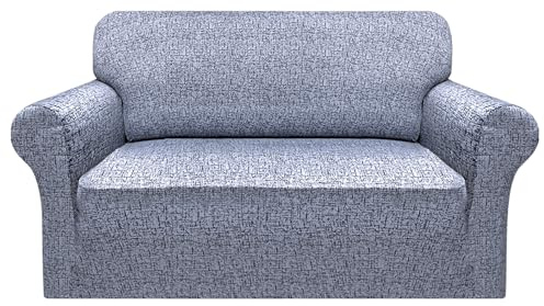 Granbest Funda de sofá elástica de Microfibra Supersuave para sillón, Funda de sofá de Elastano, protección para Muebles (2 plazas, patrón de Textura)