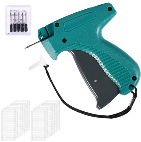 acetek Etikettierpistole Preisschilder, Marke Tags Label Tagging Gun mit 2000 Heftfäden+ 5 Ersatznadeln, Label Pistole Etikettierpistol, Etikett Pistole für Kleidung zum Etiketten Preis Marke Tags