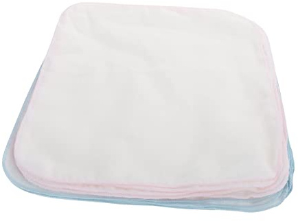LIFKOME Toallas Faciales de Algodón para Ñiño 20 Piezas, Lavables y Amigables para Niños, Dentición y Evitar Manchas Ropa