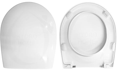 Copriwater Sedile Wc compatibile con BOWL 55 GLOBO, In Plastica Termoindurente,Colore Bianco MADE IN ITALY CHIUSURA AMMORTIZZATA