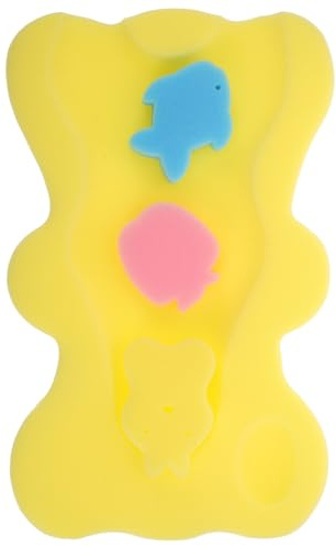 Kisangel Almohadilla de Esponja para Baño de Niña Recién Nacido Cojín Suave y Antideslizante Soporte Flotante para Bañera Inserto de Fregadero Protege Piel Delicada
