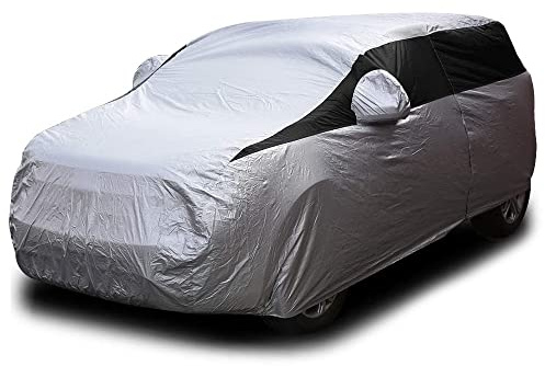 Titan Lightweight Poly 210T Car Cover for Compact SUV 170-187. Waterproof, UV Protection, Scratch Resistant, Driver-Side Zippered Opening. Fits Rav4, Rogue, CR-V and More.