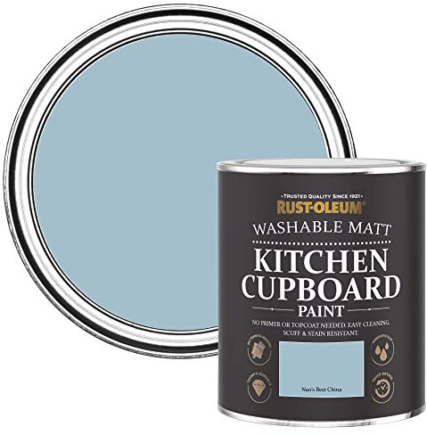 Rust-Oleum Blue Kitchen Cupboard Paint in Matt Finish - Nan's Best China 750ML