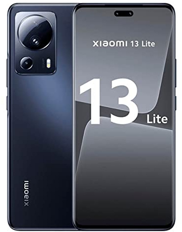 Xiaomi 13 Lite 5G Handy, 8GB + 256GB Android Smartphone mit 32MP Frontkamera und 50MP Rückkamera 6.55 FHD+AMOLED DotDisplay, NFC 4500mAh Battery + 67W Fast-Charging, Schwarz