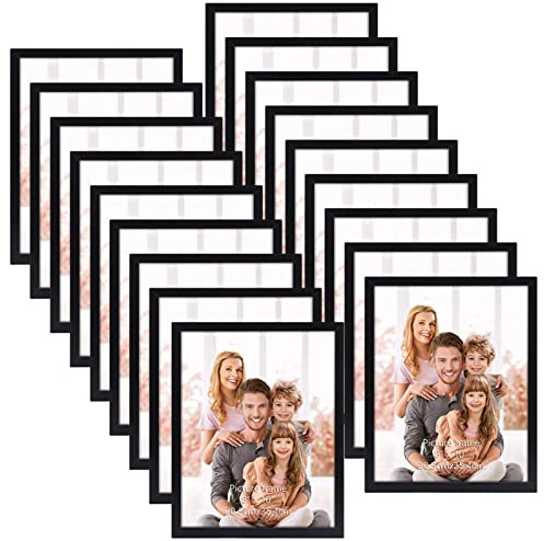 Hoikwo Multi 8x10 Photo Frame Set of 18, Black Picture Frames 8x10 for Wall Hanging or Tabletop Display