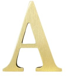 4,5 cm de hauteur, autocollants auto-adhésifs, lettres massives en laiton, lettres anglaises, 4,5 cm, autocollants muraux, boîte aux lettres dorée, chiffres, adresse de maison, chiffres, magasin