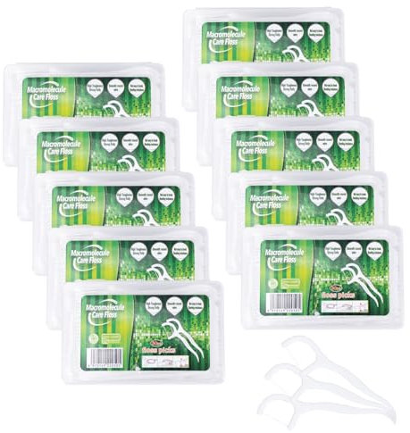 600 Stück Zahnseide Stick, Zahnseide, Zahnreinigung, Zahnstocher Stick, Einweg-Zahnseide Sticks für die Zahnpflege - Zahnreinigung Sticks für die Entfernung von Plaque und Speisereste