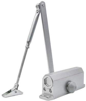 Arrovarp Einstellbarer automatischer Türschließer, robuster gewerblicher Türschließer - Hochleistungs-Hydraulik-Türschließer,Einstellbarer kommerzieller Türschließer, oberflächenmontiertes