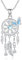REDSUN Traumfänger Halskette für Frauen 925 Sterling Silber Böhmischen Dreamcatcher Feder Halskette Mondstein-Anhänger Traumfänger-Schmuck Geschenke für Frauen Teenager Mädchen