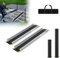 LARS360 2 x Teleskop Rollstuhlrampe Teleskoprampen Aluminium Auffahrrampe für Treppe Treppenrampe für Rollstuhl Rampe bis 300 kg,Verstellbare Teleskoprampe 91-152.5cm