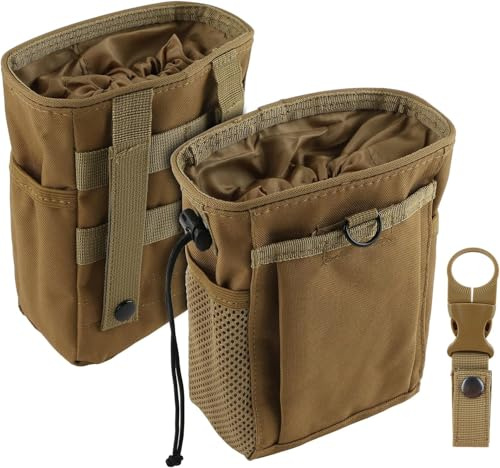 NewBEP Bolsa de tiza de escalada con ojales, diseño de bolsillo perfecto para escalada, gimnasia, bolsas de gimnasio, crossfit y levantamiento de pesas (caqui)
