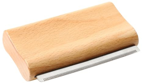 Wooden Deshedding & Grooming Brush for Dogs Cats Horses, Ergonomic Grip | Reduces Shedding, Removes Long & Short Hair, Fur & Dirt, Comfortable Grip, for Horses, Rabbits, Great Gift for Pet Owners