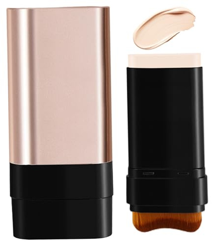 Stick correcteur maquillage liquide naturel longue durée avec pinceau 2 en 1 correcteur imperméable couverture complète pour femmes tous les tons de peau, couleur ivoire, correcteurs correcteurs