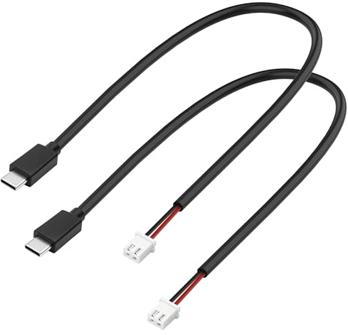 MEIRIYFA USB typ C till XH2.54 2-stifts anslutningskabel (2 st, 0,3 m)