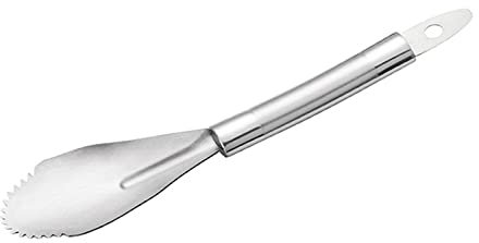 FIYSON Cuchillo de pomelo para pomelo, cítricos, acero inoxidable, cortador de frutas, cuchara de pomelo, cuchara de postre con filo ondulado, herramienta exfoliante adecuada para kiwi, papaya,