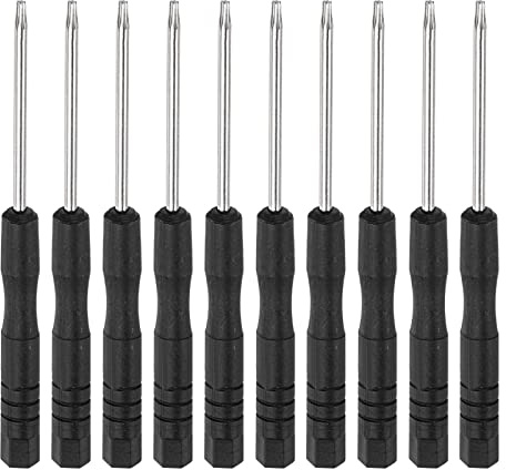 sourcing map 10 st. mini torx skruvmejsel, T6-stjärnhuvud för klockor glasögon elektronik reparation