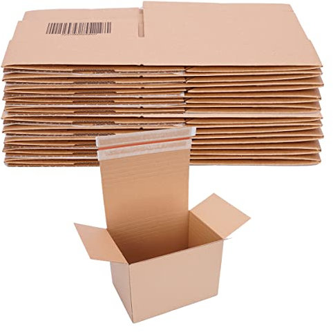 verpacking Automatik Karton 304 x 216 x 130-220 mm höhenvariabel Braun (Außenmaß 310 x 220 x 135-225 mm) VP 50 Versandkartons mit selbstklebendem Deckel (20 Stück)